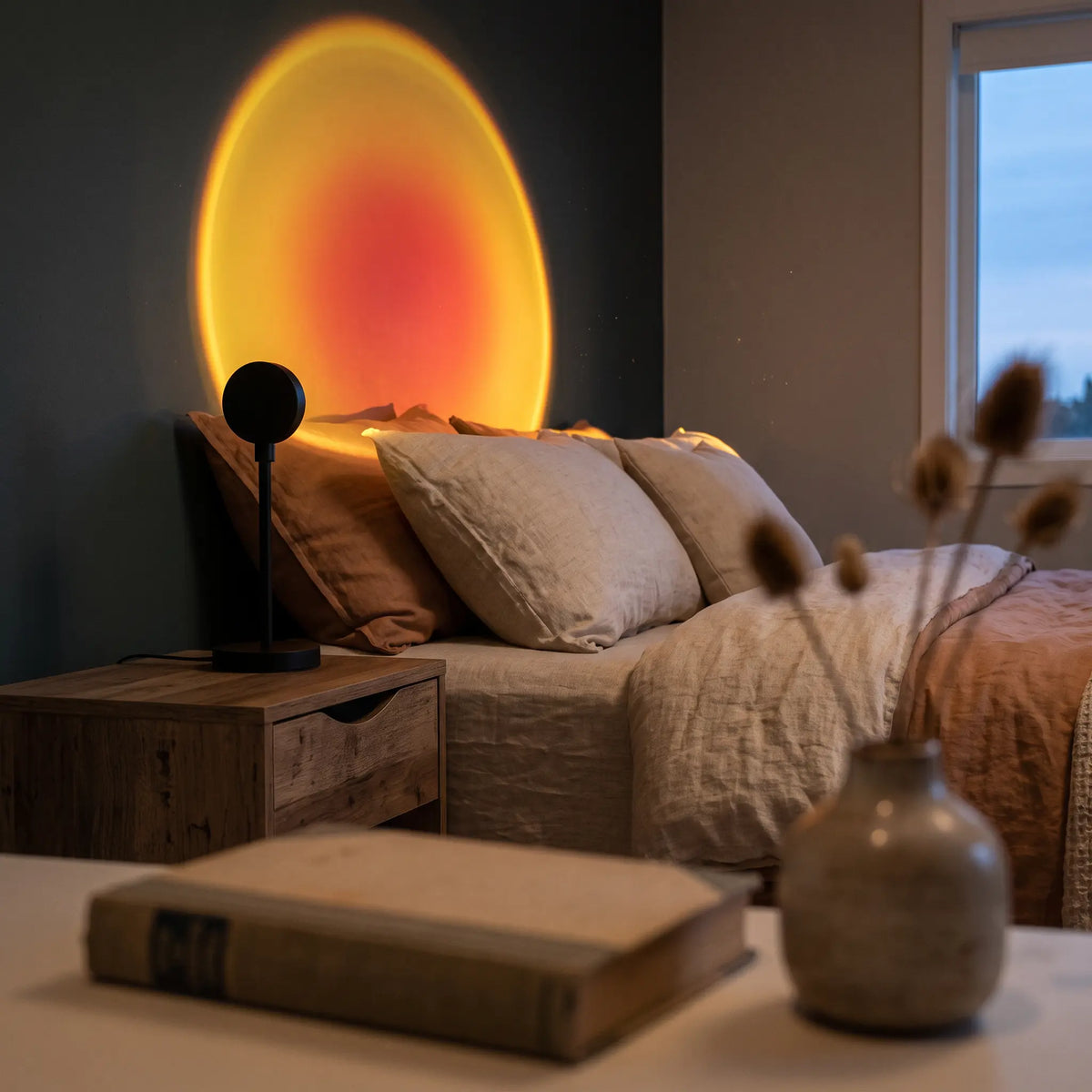 Lampe Halume Horizon, vue de trois quarts arrière