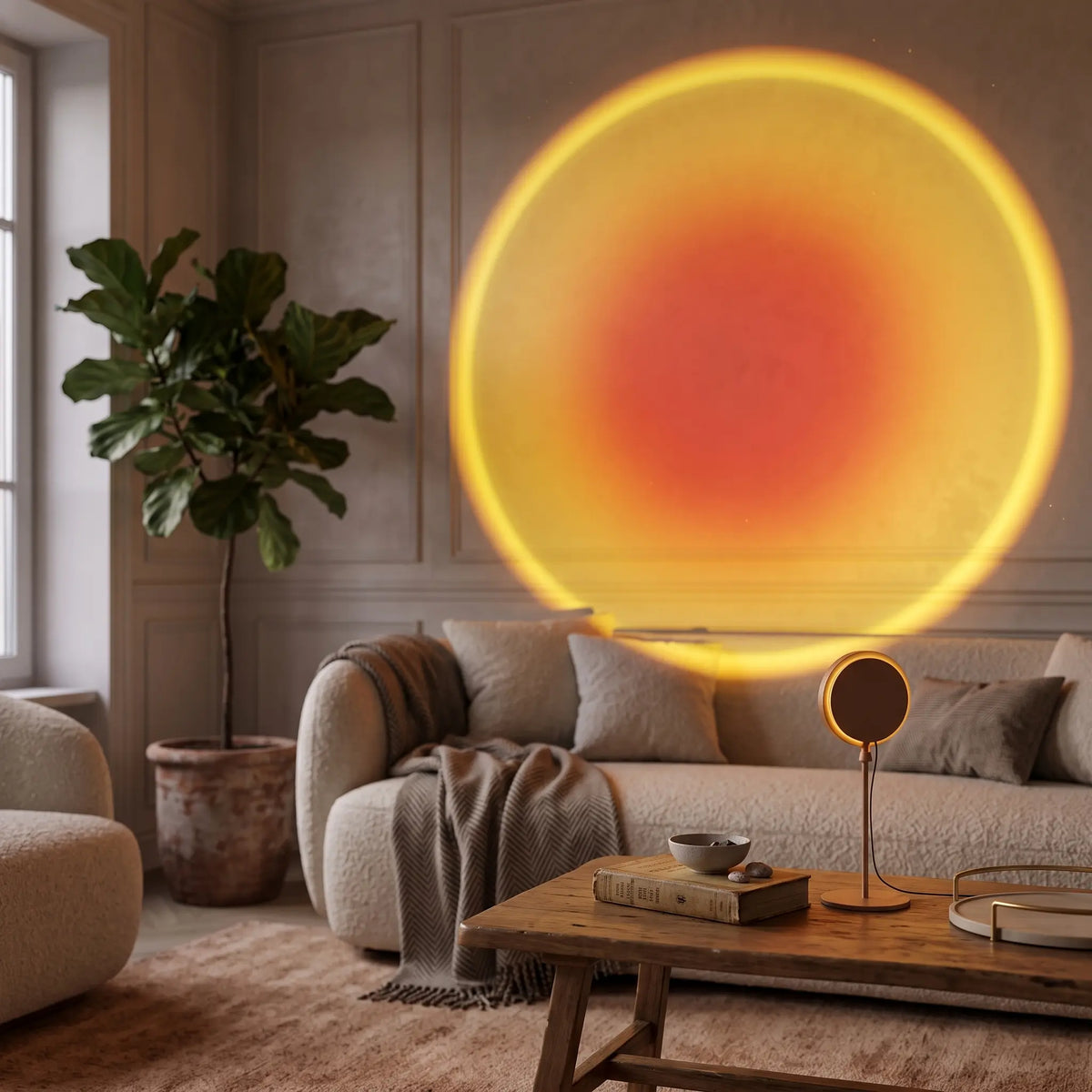 Lampe Halume Horizon, vue de profil