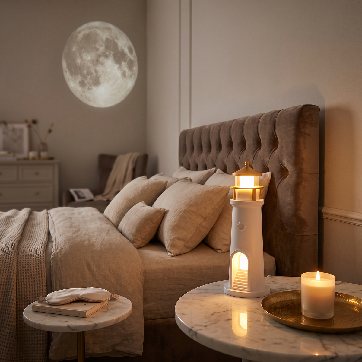 Halume Phare - lampe lune - Pack Duo Ambiance Nocturne