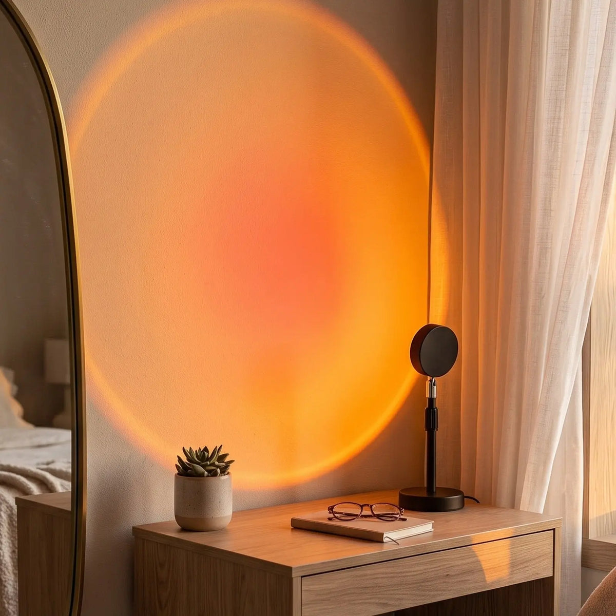 Lampe coucher de soleil Halume Horizon, gros plan